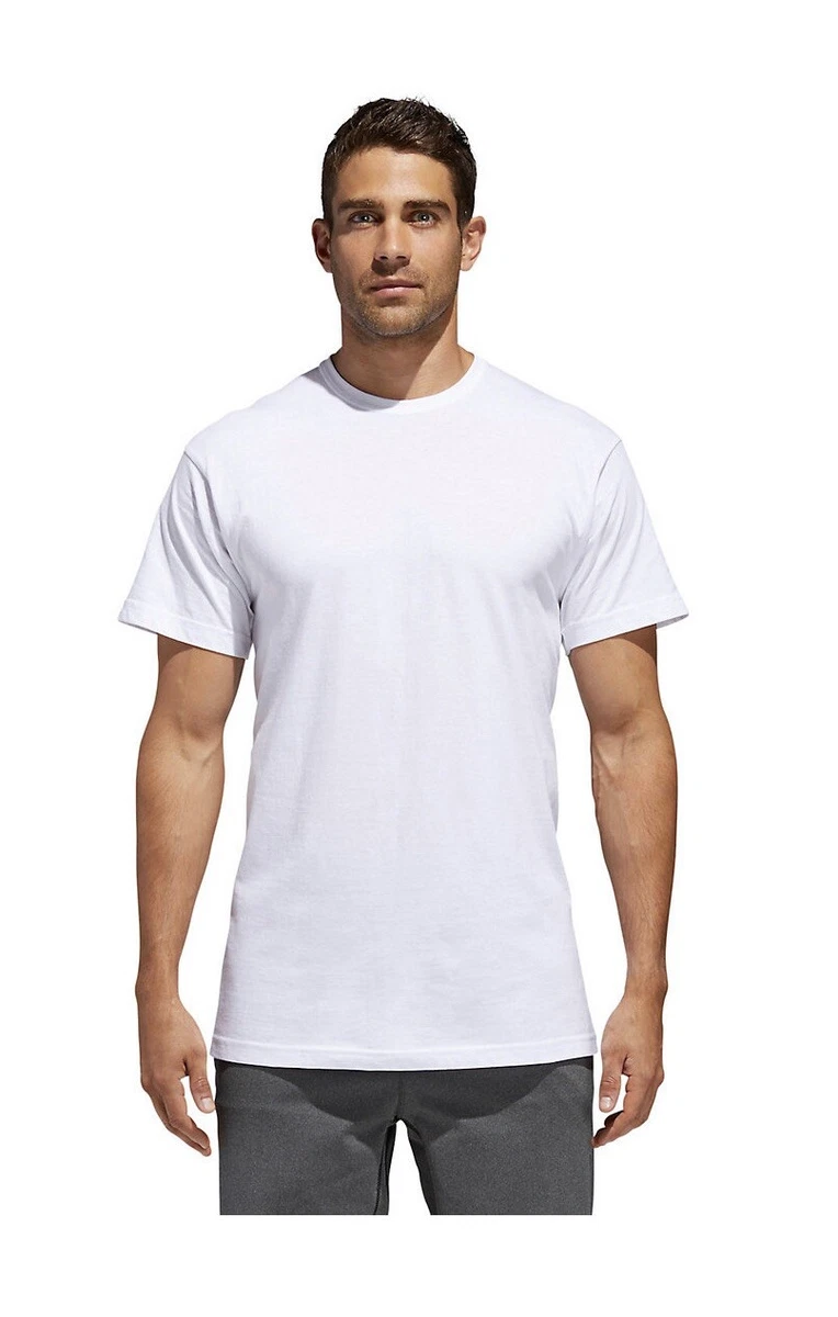 Adidas Athletic Comfort 2 Pack Men s Crew White Premium Cotton T Shirts XXL NWT