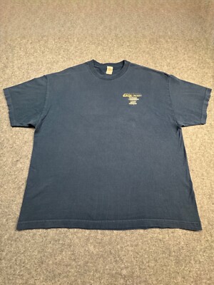 Vintage Blue Hawaii Kauai Hahalei Bay Tunnels 2XL PoiPu Beach Island Shirt