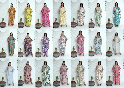 Indian Damen Schwangerschaft Kleidung Stillen Nacht Kaftan Alle Muster US