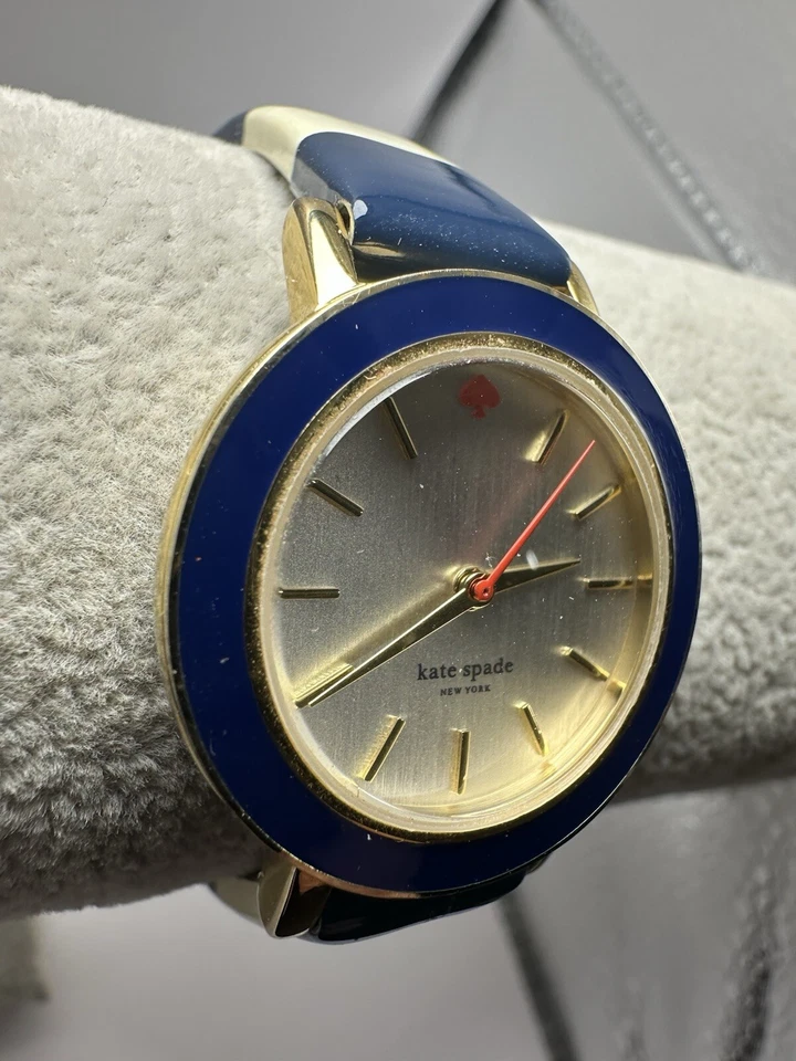 Reloj Kate Spade 0340 Correa de Cuero a Rayas Damas Batería Nueva 28MM 7.5" D4 Foto 3 de 4