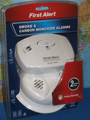SMOKE & CARBON MONOXIDE ALARMS FIRST ALERT COMBO 2 PACK ***BRAND NEW***