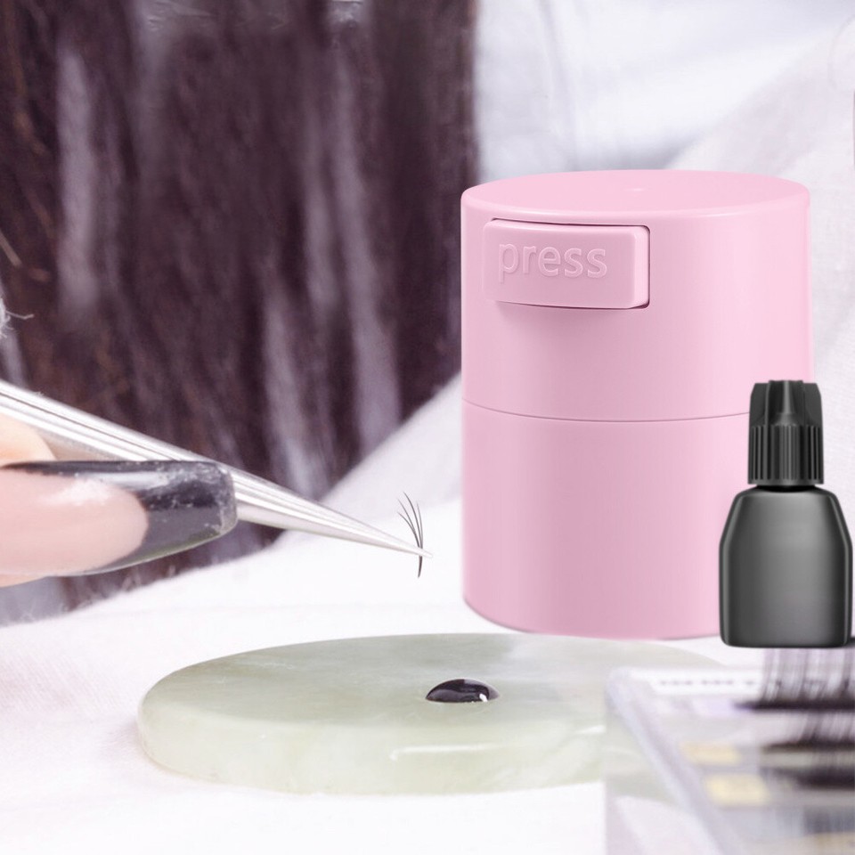 Eyelash Glue Storage Box Airtight Container Lashes Extensions Adhesive ...