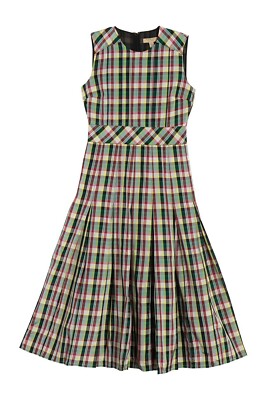 burberry green plaid dress NWT Aria Achni Size 4 week3026_20260719