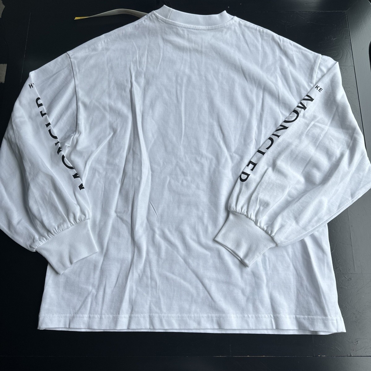 MONCLER GENIUS X HYKE LONG SLEEVE LOGO T-SHIRT SIZE SMALL