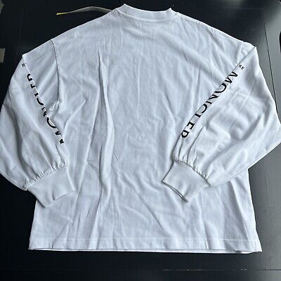 MONCLER GENIUS X HYKE LONG SLEEVE LOGO T-SHIRT SIZE SMALL MONCLER GENIUS X HYKE LONG SLEEVE LOGO T-SHIRT SIZE SMALL