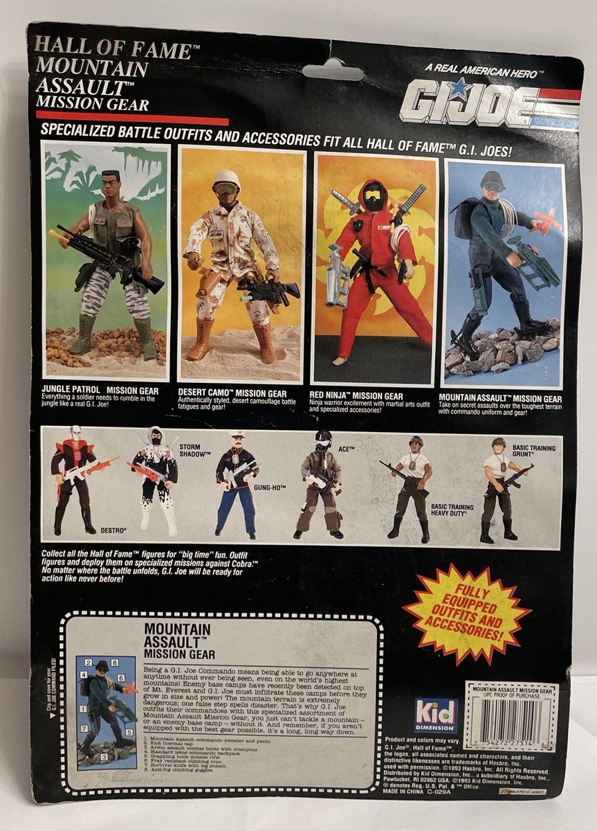 G.I. Joe Hall Of Fame Mountain Assault￼ Mission Gear Pack
