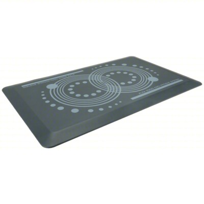 AFS-TEX System 2000 20'' x 32'' Anti-Fatigue Mat; Antimicrobial Slate Gray Large