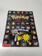 POKEMON - COLLECTORS STICKER BOOK 1999 SCHOLASTIC BOOKS missing 2 stickers
