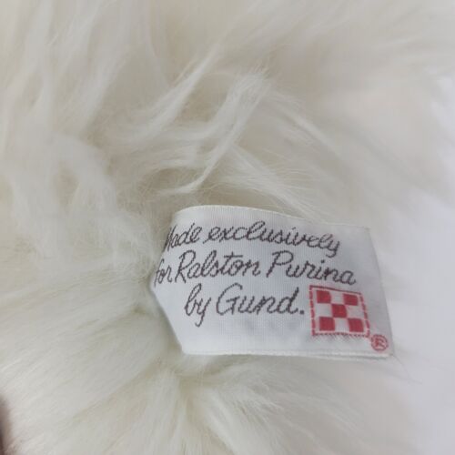 Ralston Purina by Gund Sheep Dog Plush Stuffed Animal 16" White Vintage 1988 - Picture 6 of 8