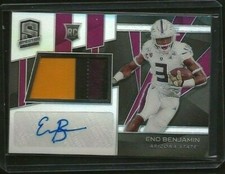Eno Benjamin 2020 Panini Chronicles Spectra Auto Patch #d /99 RC Cardinals 