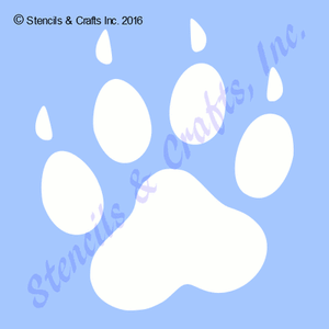 7 paw stencil paws prints animal stencils template templates art