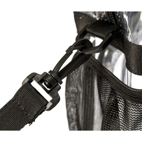 Borsa a tracolla 12" trasparente 100% PVC, tote borsetta omologata stadio - Foto 6 di 6