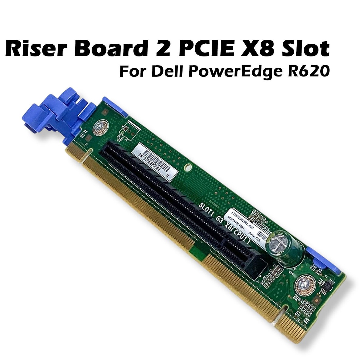Lot of 2 Dell PowerEdge R620 PCIe x8 Slot Riser Board Cards WHFV4