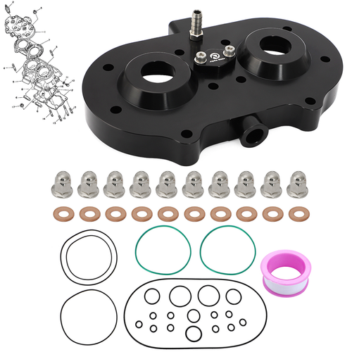 For Yamaha Banshee 350 STOCK & CUB Cylinder Head Domes & Orings Billet