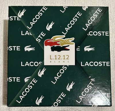 LACOSTE L.12.12 BLANC EAU DE PARFUM SPRAY FOR MEN 3.3 Oz Plus 1.6 Oz GIFT SET