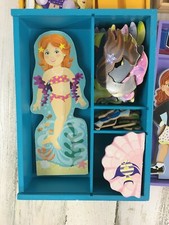 Melissa  Doug Magnetic Wooden Dress Up Paper Dolls LOT of 4 Sets