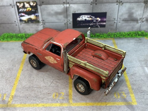 1978 Dodge Lil Red Express 4x4 Truck Rusty Weathered Custom 1/64 Diecast M2 - Picture 6 of 12
