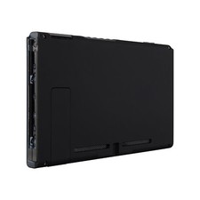 Soft Touch Black Back Plate Housing Shell for Nintendo Switch Handheld Console