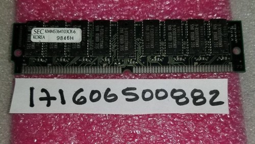 16MB 4X32 FP 4X4 60NS 72PIN SIMM 2K 5V ECC WITH PARITY - 第 1/1 張圖片