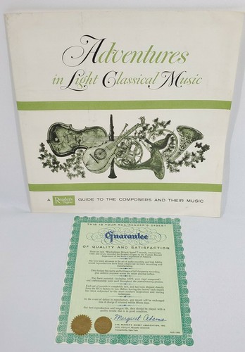 Vintage Adventures In Light Classical Music Book By Readers Digest, Rare! 1960 - Picture 2 of 12