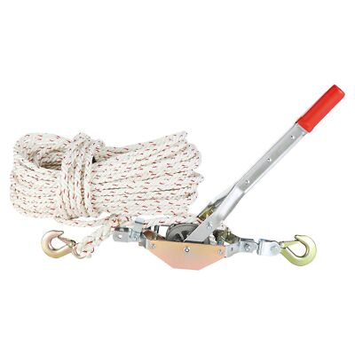 Rope Puller, 3/4 Ton (1,653 lbs) Pulling Capacity, with 100' of 0.6 ...