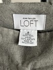 Ann Taylor Loft Woman Gray 100% Wool Lined Pant Dress Slack Trouser Flat Front 8 — photo 9