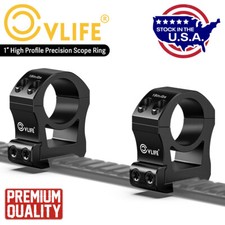 1"/25.4mm Scope Rings Mount High Profile 1.2" Center Height For Picatinny Rail