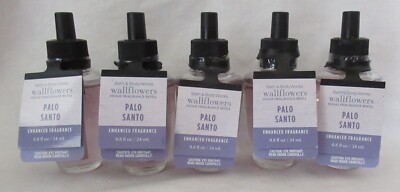Bath & Body Works Wallflower Fragrance Refill Bulb Set Lot of 5 PALO SANTO