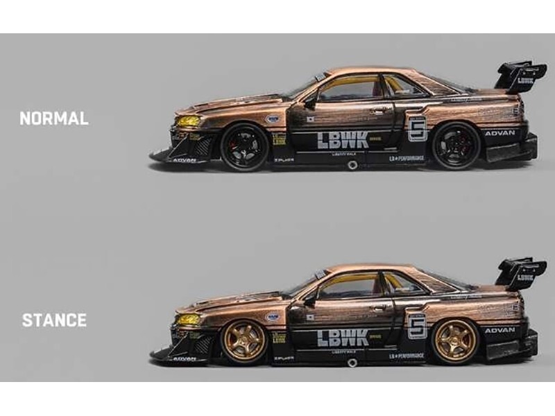 NISSAN SKYLINE LB-ER34 SUPER SILHOUETTE RHD BRONZE 1/64 CM