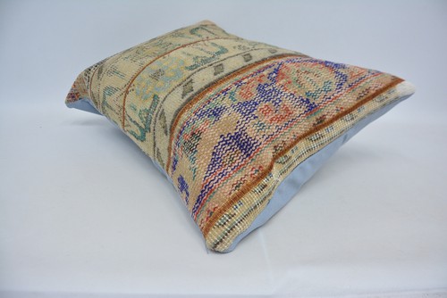 20"x28" Beige Pillow Cover, Handmade Kilim Cushion, Turkish Kilim Pillow - Picture 6 of 6