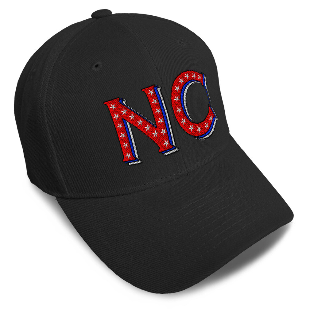 Baseball Cap North Carolina Red Flag Stars Charlotte Dad Hats for Men & Women