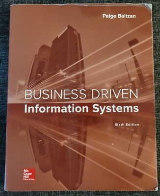 Business Driven Information Systems by Paige Baltzan (2018, Trade ...