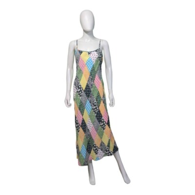 Rixo X Target Patchwork Slip Dress Multicolored S