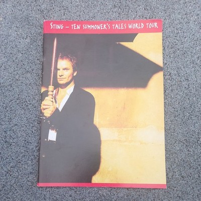 Sting - Ten Summoners Tales World Tour Programme c. 1993