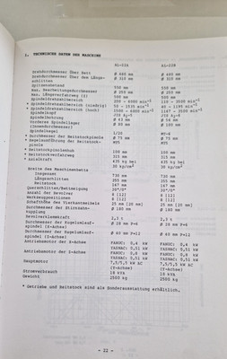 MORI SEIKI Betriebsanleitung für AL-22A/AL-22B 150 Seiten