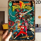 Mighty Morphin Power Rangers Vintage Comic Book Tin Metal Signs Home Décor 8x12