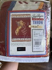 Roy Rogers Happy Trails Limited Edition Woven Throw Blanket NEW QVC Dakotah USA