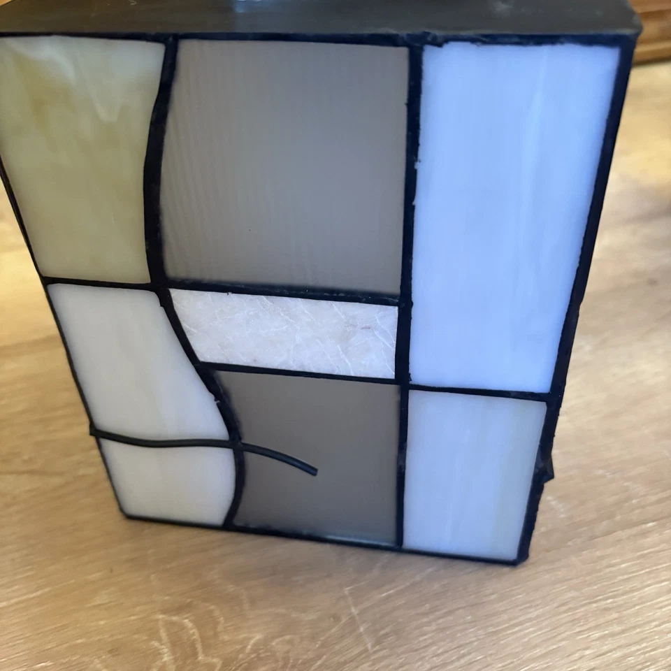 Tiffany Mission estilo 3 luces COLGANTE peltre cepillado sobre isla o mesa de billar Foto 4 de 4