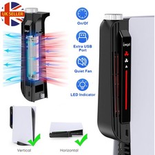 3 Speed LED Cooling Fan for PS5 Console W/ Levels LED Indicator Efficient Cooler