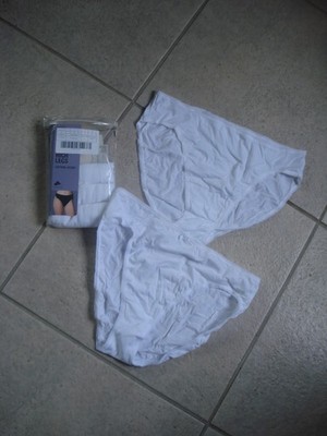 Marks and Spencer Slips 5 Stück weiß High Legs Gr. 44 NEU