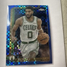 2025-26 Topps Chrome Jayson Tatum #49 Blue X Fractor Celtics SSP GOAT