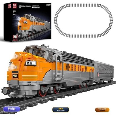 Mould King 12018 MOC EMD F7 Locomotive Building Set 1541 Pieces Rail Motor APP