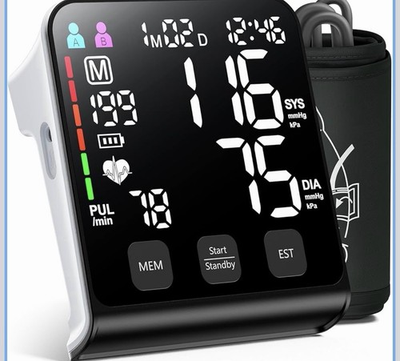#ad #ad WATMEQUE Upper Arm Blood Pressure Monitor LED Digital Automatic Battery w Cuff $50.00