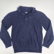 Gap Blue Pullover Chunky Sweater Mens Large Heavyweight Classic Casual Preppy