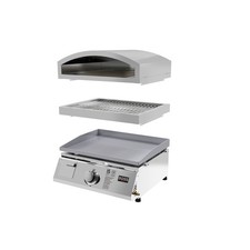 Boss Grill 3-in-1 Gas BBQ Griddle and Pizza Oven - Stainless Steel IQGRIDDLEP