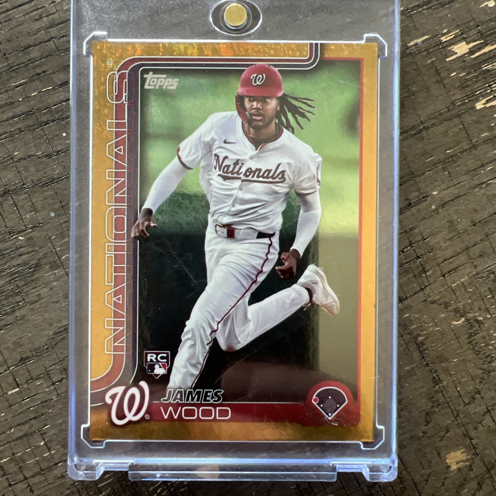 2025 Topps Series One James Wood Rookie (RC) /50 Gold Foil #181🔥📈Nationals