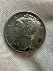 1918-D Silver Mercury Dime- Clear Crisp Details Full Bands Nice Tone bit of spot