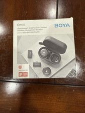 Boya Ultra Compact 2.4GHz Dual Chanel Wireless Microphone System.