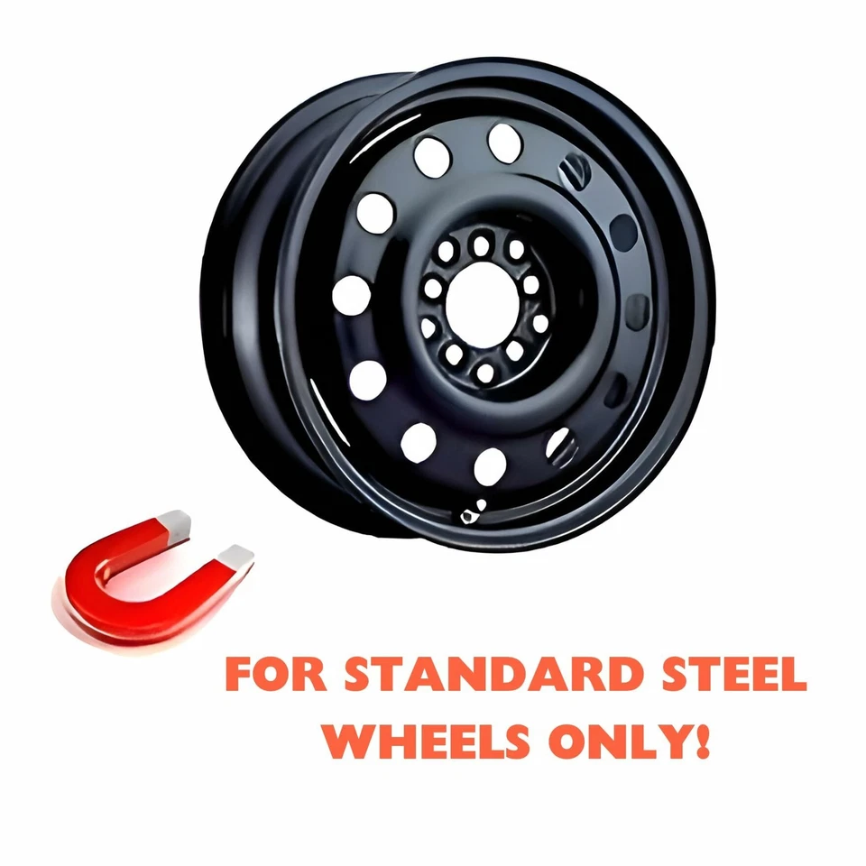 Set of 4 Hub-caps for 09-24 Toyota Corolla Fits 16 inch Rim Black Wheel Covers - Image 2 of 4