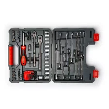 1/4 In. and 3/8 In. Drive 6 and 12-Point Standard Sae/Metric Mechanics Tool Set